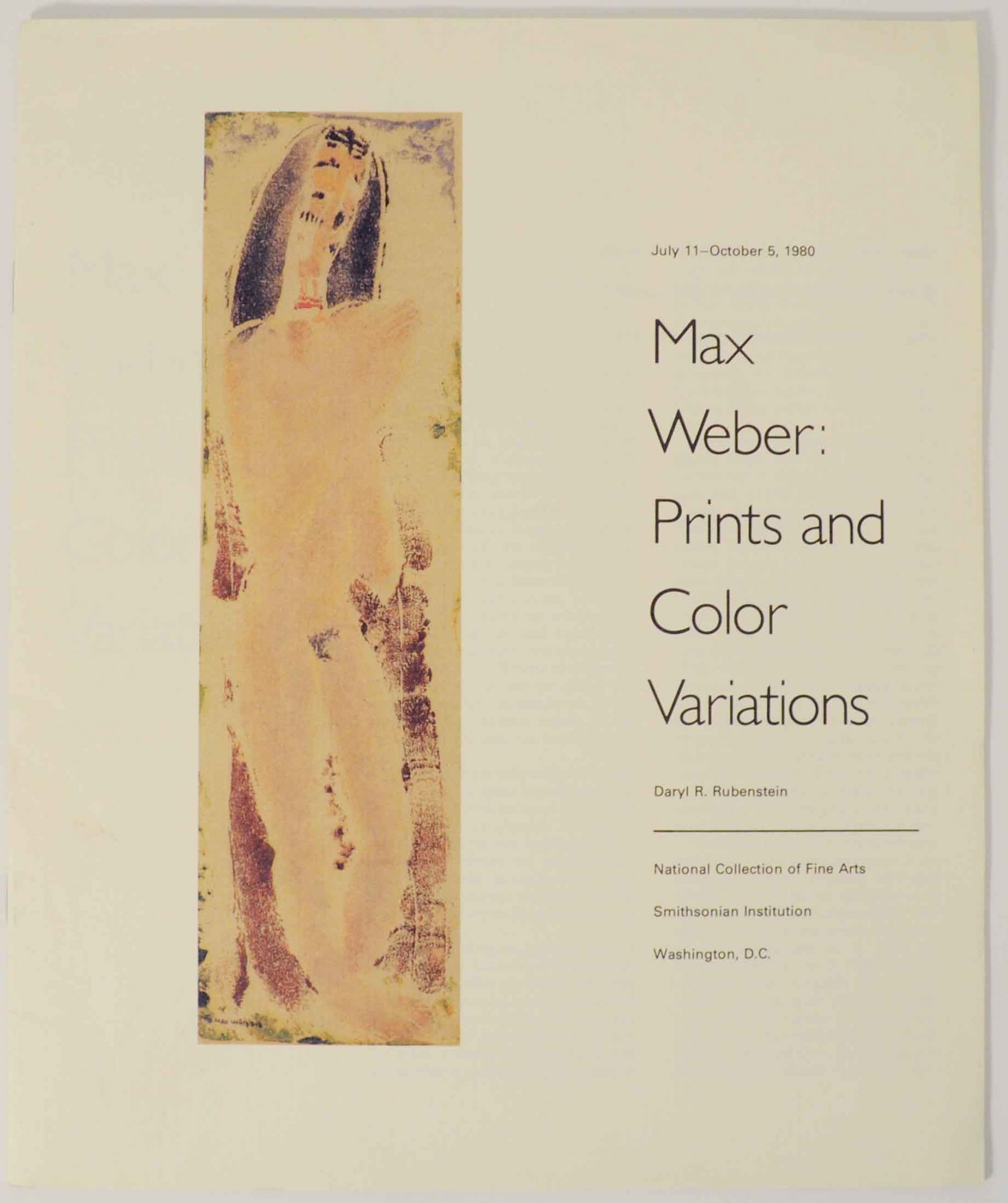 Weber Color Book Max Weber: Prints and Color Variations | Daryl R. - Max Weber RUBENSTEIN